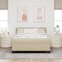 Cama con Somier con Colchón Verde Claro Gris 140x200 cm Tela de Terciopelo by , Beds and slatted bases - Ref: Foro24-3337518,...