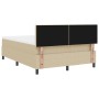 Cama con Somier con Colchón Verde Claro Gris 140x200 cm Tela de Terciopelo by , Beds and slatted bases - Ref: Foro24-3337518,...