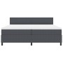 Cama Box Spring con Colchón Gris Oscuro 200x200 cm Tela de Corduroy de , Camas y somieres - Ref: Foro24-3337528, Precio: 612,...