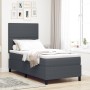 Cama con Somier y Colchón Gris Oscuro 100x200 cm Tela de Corduroy de , Camas y somieres - Ref: Foro24-3337544, Precio: 359,42...