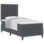 Cama con Somier y Colchón Gris Oscuro 100x200 cm Tela de Corduroy de , Camas y somieres - Ref: Foro24-3337544, Precio: 359,42...