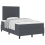 Cama con Base y Colchón Gris Oscuro 120x200 cm Tela de Pana de , Camas y somieres - Ref: Foro24-3337552, Precio: 418,49 €, De...