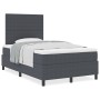 Cama con Base y Colchón Gris Oscuro 120x200 cm Tela de Pana de , Camas y somieres - Ref: Foro24-3337552, Precio: 418,49 €, De...