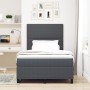 Cama con Base y Colchón Gris Oscuro 120x200 cm Tela de Pana de , Camas y somieres - Ref: Foro24-3337552, Precio: 418,49 €, De...