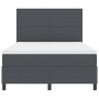 Cama con Somier y Colchón Gris Oscuro 140x200 cm Tela de Terciopelo von , Betten und Lattenroste - Ref: Foro24-3337560, Preis...