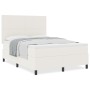 Cama con Base Tapizada con Colchón Crema 140x200 cm Tela de Corduroy by , Beds and slatted bases - Ref: Foro24-3337561, Price...