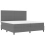 Cama con Somier con Colchón Gris Claro 200x200 cm Tela de Pana von , Betten und Lattenroste - Ref: Foro24-3337571, Preis: 662...