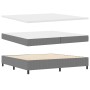 Cama con Somier con Colchón Gris Claro 200x200 cm Tela de Pana von , Betten und Lattenroste - Ref: Foro24-3337571, Preis: 662...