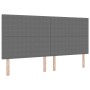 Cama con Somier con Colchón Gris Claro 200x200 cm Tela de Pana von , Betten und Lattenroste - Ref: Foro24-3337571, Preis: 662...