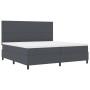 Cama con Base con Colchón Gris Oscuro 200x200 cm Tela de Corduroy von , Betten und Lattenroste - Ref: Foro24-3337572, Preis: ...