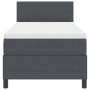 Cama con Base de Resortes con Colchón & Luz LED Gris Oscuro 90x200 cm Tela de Pana by , Beds and slatted bases - Ref: Foro24-...