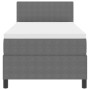 Cama Box Spring con Colchón & LED Gris Claro 100x200 cm Tela de Pana de , Camas y somieres - Ref: Foro24-3337587, Precio: 316...