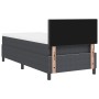 Cama con Somier con Colchón y LED Gris Oscuro 100x200 cm Tela de Pana de , Camas y somieres - Ref: Foro24-3337588, Precio: 32...