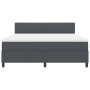 Cama con somier con colchón y luz LED gris oscuro tela de corduroy von , Betten und Lattenroste - Ref: Foro24-3337612, Preis:...