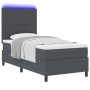 Cama con cajón de con colchón&LED Gris Oscuro 90x200 cm Tela de terciopelo de , Camas y somieres - Ref: Foro24-3337628, Preci...
