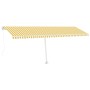 Manuell einziehbare Markise mit gelber und weißer LED 600x350 cm von vidaXL, Markisen - Ref: Foro24-3069683, Preis: 831,89 €,...
