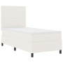 Cama con somier y colchón LED crema 90x200 cm tela de corduroy de , Camas y somieres - Ref: Foro24-3337629, Precio: 338,34 €,...