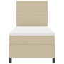 Cama con Base con Colchón Beige Tela de Pana 90 x 200 cm de , Camas y somieres - Ref: Foro24-3337630, Precio: 357,75 €, Descu...