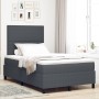 Cama con Somier de con Colchón Gris Oscuro Tela Acanalada von , Betten und Lattenroste - Ref: Foro24-3337640, Preis: 410,17 €...