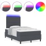 Cama con Somier de con Colchón Gris Oscuro Tela Acanalada von , Betten und Lattenroste - Ref: Foro24-3337640, Preis: 410,17 €...