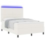 Cama con Sommier con colchón y luz LED crema 140x200 cm tejido de corduroy by , Beds and slatted bases - Ref: Foro24-3337649,...