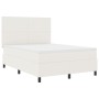 Cama con Sommier con colchón y luz LED crema 140x200 cm tejido de corduroy by , Beds and slatted bases - Ref: Foro24-3337649,...