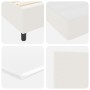 Cama con Sommier con colchón y luz LED crema 140x200 cm tejido de corduroy by , Beds and slatted bases - Ref: Foro24-3337649,...
