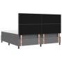Cama con Somier con Colchón y Luz LED Gris 200x200 cm Tela de Pana de , Camas y somieres - Ref: Foro24-3337659, Precio: 613,3...