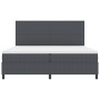 Cama con Somier con Colchón&LED Gris Oscuro 200x200 cm Tela de Pana de , Camas y somieres - Ref: Foro24-3337660, Precio: 639,...