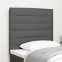 Cabecero Diseño Lineal Gris Oscuro 100 cm Tela de , Cabeceros y pies de cama - Ref: Foro24-3337678, Precio: 70,14 €