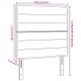Cabecero Diseño de líneas Crema 100 cm Tela von , Kopf- und Fußteile - Ref: Foro24-3337682, Preis: 70,23 €, Rabatt: %