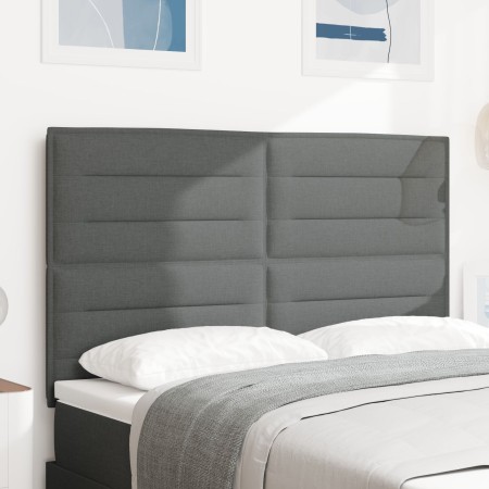 Cabecero Diseño Líneas Gris Oscuro 140 cm Tela by , Headboards and footboards - Ref: Foro24-3337685, Price: 108,14 €, Discoun...