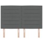 Cabecero Diseño Líneas Gris Oscuro 140 cm Tela by , Headboards and footboards - Ref: Foro24-3337685, Price: 108,14 €, Discoun...