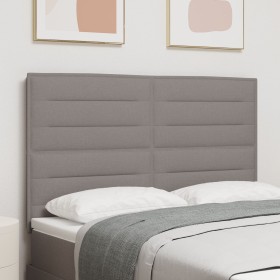 Cabecero Diseño Líneas Taupe 140 cm Tela de , Cabeceros y pies de cama - Ref: Foro24-3337688, Precio: 108,14 €, Descuento: %