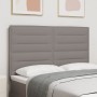 Cabecero Diseño Líneas Taupe 140 cm Tela de , Cabeceros y pies de cama - Ref: Foro24-3337688, Precio: 108,14 €, Descuento: %