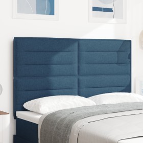 Cabecero Diseño Lines Azul 160 cm Tela de , Cabeceros y pies de cama - Ref: Foro24-3337697, Precio: 112,00 €, Descuento: %