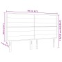 Cabecero Diseño Lines Azul 160 cm Tela de , Cabeceros y pies de cama - Ref: Foro24-3337697, Precio: 112,00 €, Descuento: %