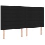 Cabecero Diseño Líneas Negro 180 cm Tela de , Cabeceros y pies de cama - Ref: Foro24-3337700, Precio: 148,70 €, Descuento: %