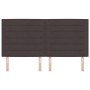 Cabecero Diseño Líneas Marrón Oscuro 180 cm Tela de , Cabeceros y pies de cama - Ref: Foro24-3337701, Precio: 123,36 €