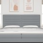 Cabecero Diseño de Líneas Gris Claro 200 cm Tela by , Headboards and footboards - Ref: Foro24-3337705, Price: 131,37 €, Disco...