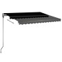 Automatic awning LED wind sensor anthracite gray 300x250 cm by vidaXL, Awnings - Ref: Foro24-3069714, Price: 592,73 €, Discou...