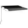 Automatic awning LED wind sensor anthracite gray 300x250 cm by vidaXL, Awnings - Ref: Foro24-3069714, Price: 562,44 €, Discou...