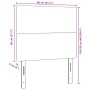 Cabecero Diseño Sencillo Verde Claro Gris 80 cm Tejido de Pana von , Kopf- und Fußteile - Ref: Foro24-3337715, Preis: 58,65 €...