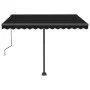Automatic awning LED wind sensor anthracite gray 300x250 cm by vidaXL, Awnings - Ref: Foro24-3069714, Price: 562,44 €, Discou...