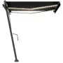 Automatic awning LED wind sensor anthracite gray 300x250 cm by vidaXL, Awnings - Ref: Foro24-3069714, Price: 562,44 €, Discou...