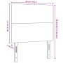 Cabecero Diseño Sencillo Gris Oscuro 90 cm Tela de Pana by , Headboards and footboards - Ref: Foro24-3337717, Price: 63,07 €,...