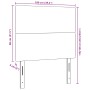 Cabecero Diseño Simple Verde Claro Gris 100 cm Algodón Pana by , Headboards and footboards - Ref: Foro24-3337723, Price: 66,2...