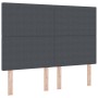 Cabecero Diseño Sencillo Gris Oscuro 140 cm Tela de Pana von , Kopf- und Fußteile - Ref: Foro24-3337725, Preis: 103,61 €, Rab...