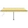 Manuell einziehbare Markise mit gelber und weißer LED 400x350 cm von vidaXL, Markisen - Ref: Foro24-3069823, Preis: 545,86 €,...