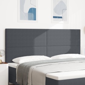 Cabecero Diseño Sencillo Gris Oscuro 200 cm Tela de Pana von , Kopf- und Fußteile - Ref: Foro24-3337737, Preis: 126,12 €, Rab...